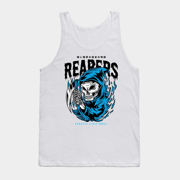 Reapers Haunted Since: A Retro and Macabre T-Shirt for Bikers and Choppers Tank Top by ArtisticNomi
